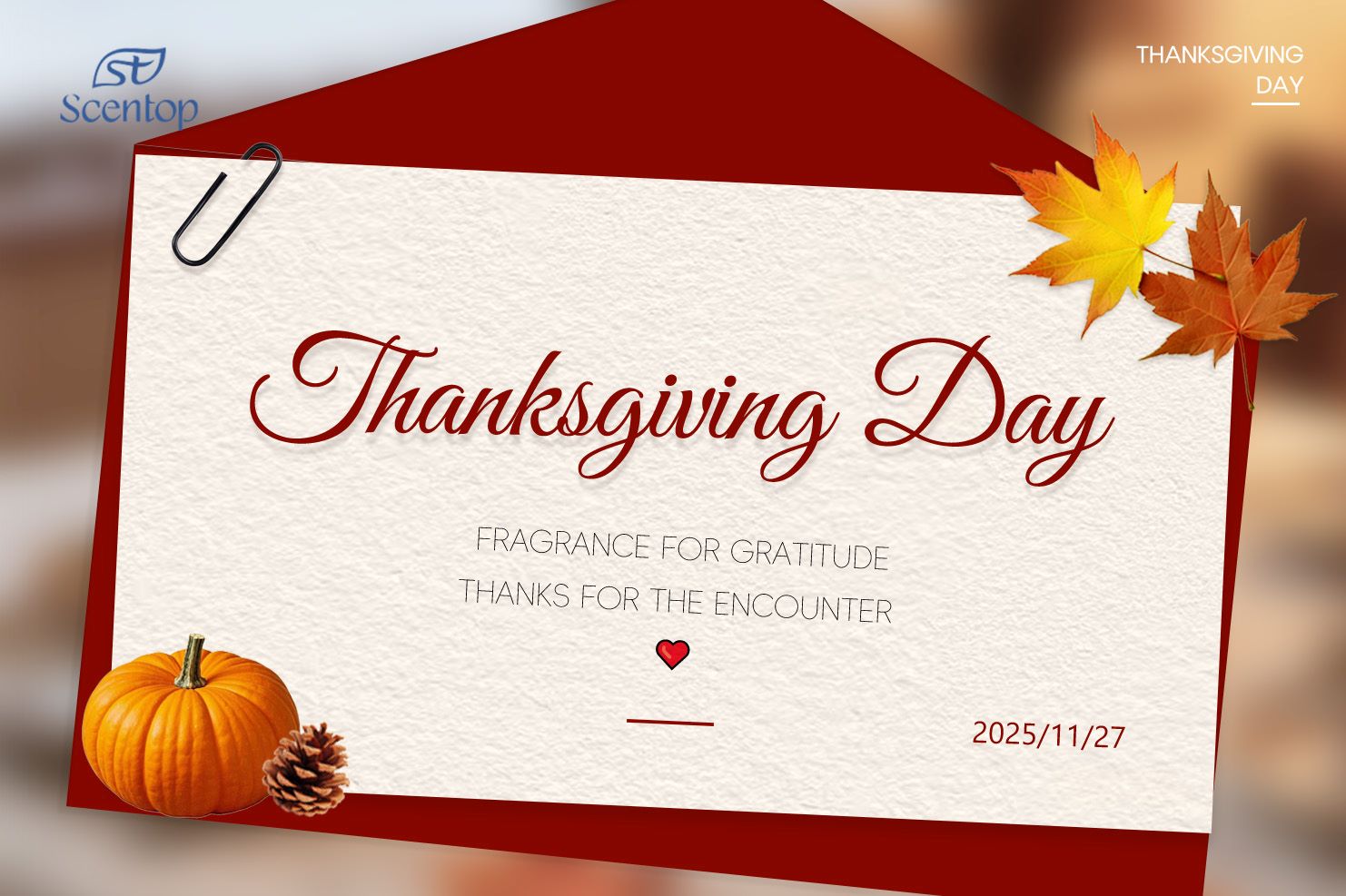 Scentop Thanksgiving | Every Wisp of Fragrance, Blossomed by Your Partnership